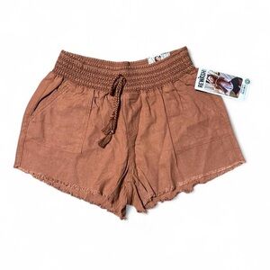 Rewash High Waist Tan Shorts